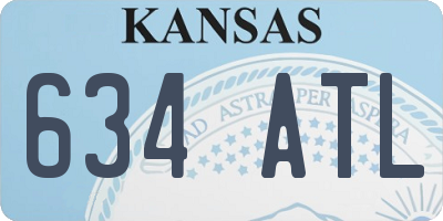 KS license plate 634ATL