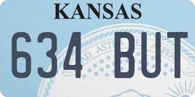 KS license plate 634BUT