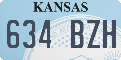 KS license plate 634BZH