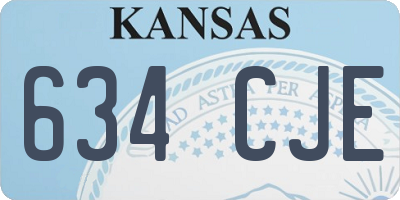 KS license plate 634CJE