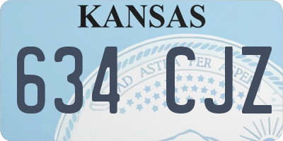 KS license plate 634CJZ