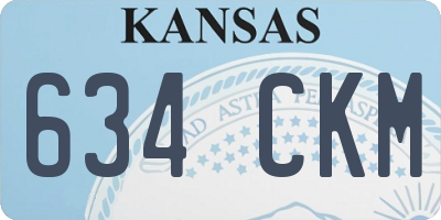 KS license plate 634CKM