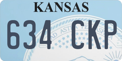 KS license plate 634CKP