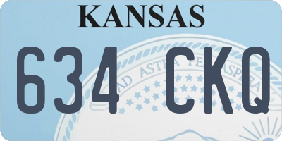 KS license plate 634CKQ