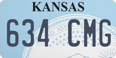 KS license plate 634CMG