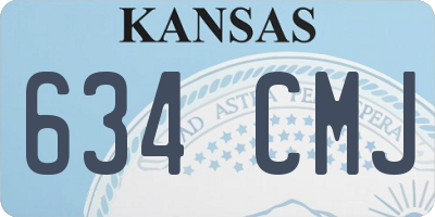 KS license plate 634CMJ