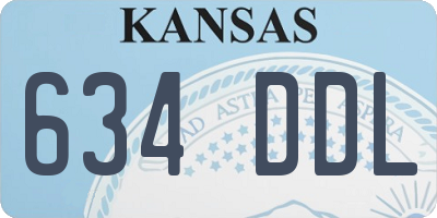 KS license plate 634DDL