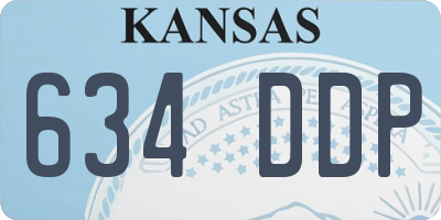 KS license plate 634DDP