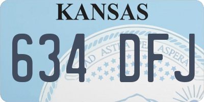 KS license plate 634DFJ