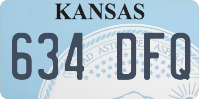 KS license plate 634DFQ