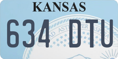 KS license plate 634DTU