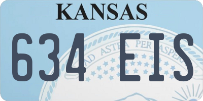 KS license plate 634EIS