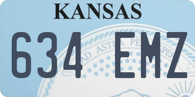 KS license plate 634EMZ