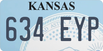KS license plate 634EYP