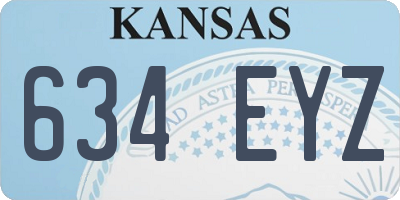 KS license plate 634EYZ
