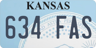 KS license plate 634FAS