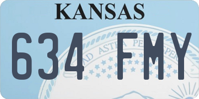 KS license plate 634FMY
