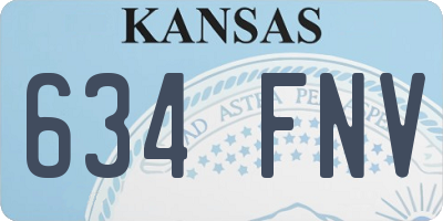 KS license plate 634FNV