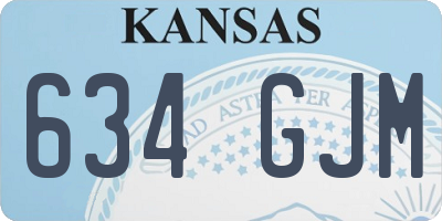 KS license plate 634GJM