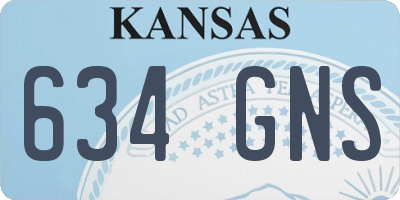 KS license plate 634GNS