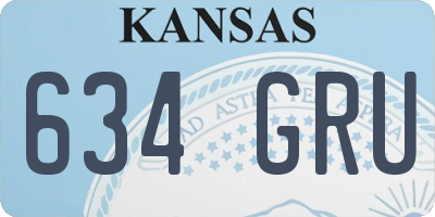 KS license plate 634GRU