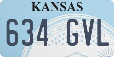 KS license plate 634GVL