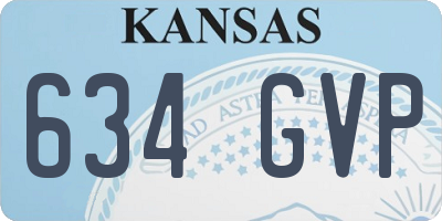 KS license plate 634GVP