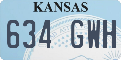 KS license plate 634GWH