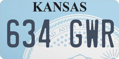 KS license plate 634GWR