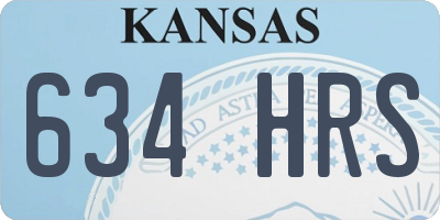 KS license plate 634HRS