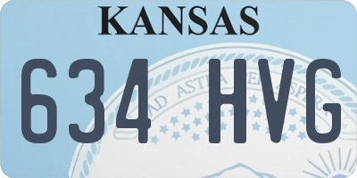 KS license plate 634HVG