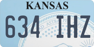 KS license plate 634IHZ