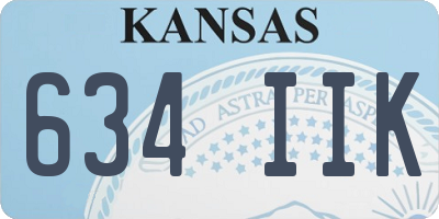 KS license plate 634IIK