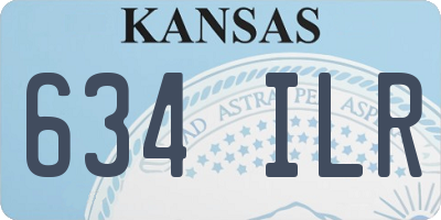 KS license plate 634ILR