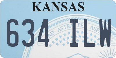 KS license plate 634ILW