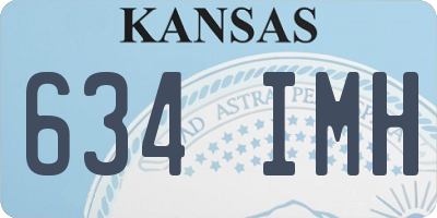 KS license plate 634IMH