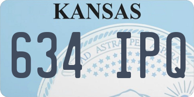 KS license plate 634IPQ