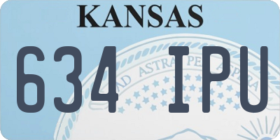 KS license plate 634IPU