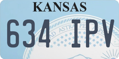 KS license plate 634IPV