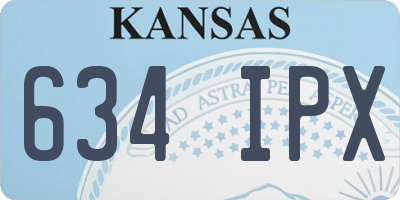 KS license plate 634IPX