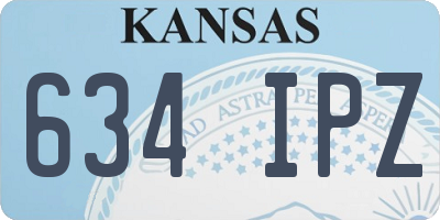 KS license plate 634IPZ