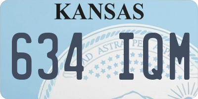 KS license plate 634IQM