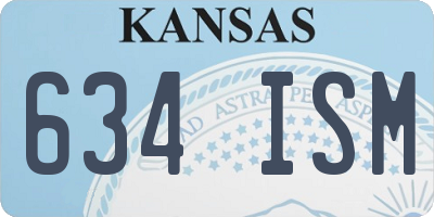 KS license plate 634ISM