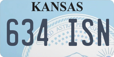 KS license plate 634ISN