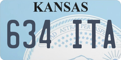 KS license plate 634ITA