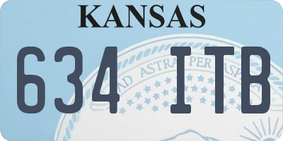 KS license plate 634ITB