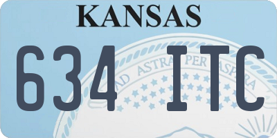 KS license plate 634ITC
