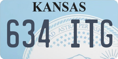 KS license plate 634ITG