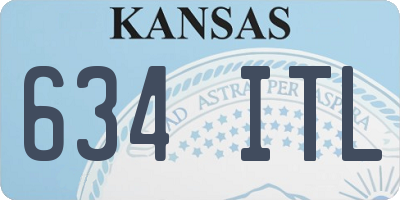 KS license plate 634ITL