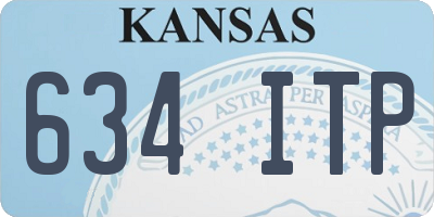 KS license plate 634ITP